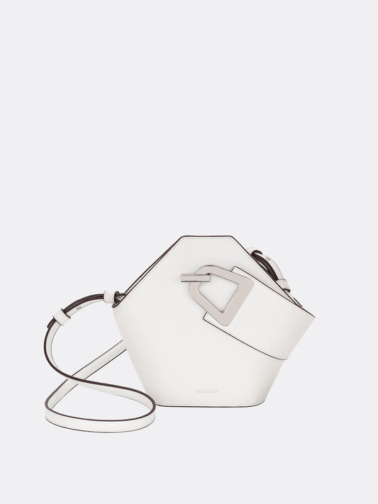 Mini Johnny Bucket Bag - Bianco