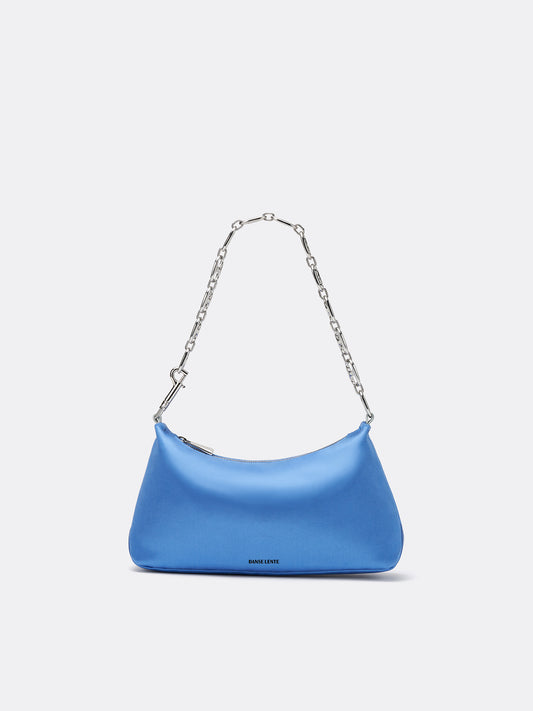 Misty Satin Shoulder Bag - Sapphire
