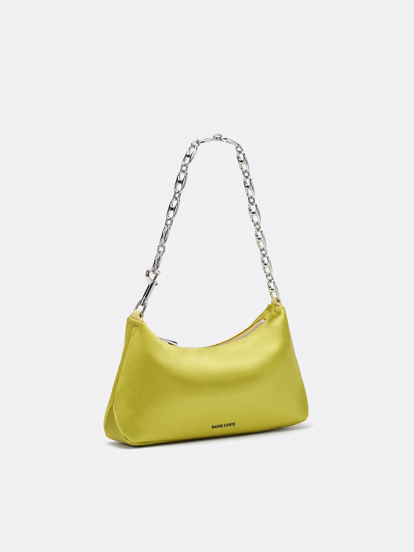 Misty Satin Shoulder Bag - Grass