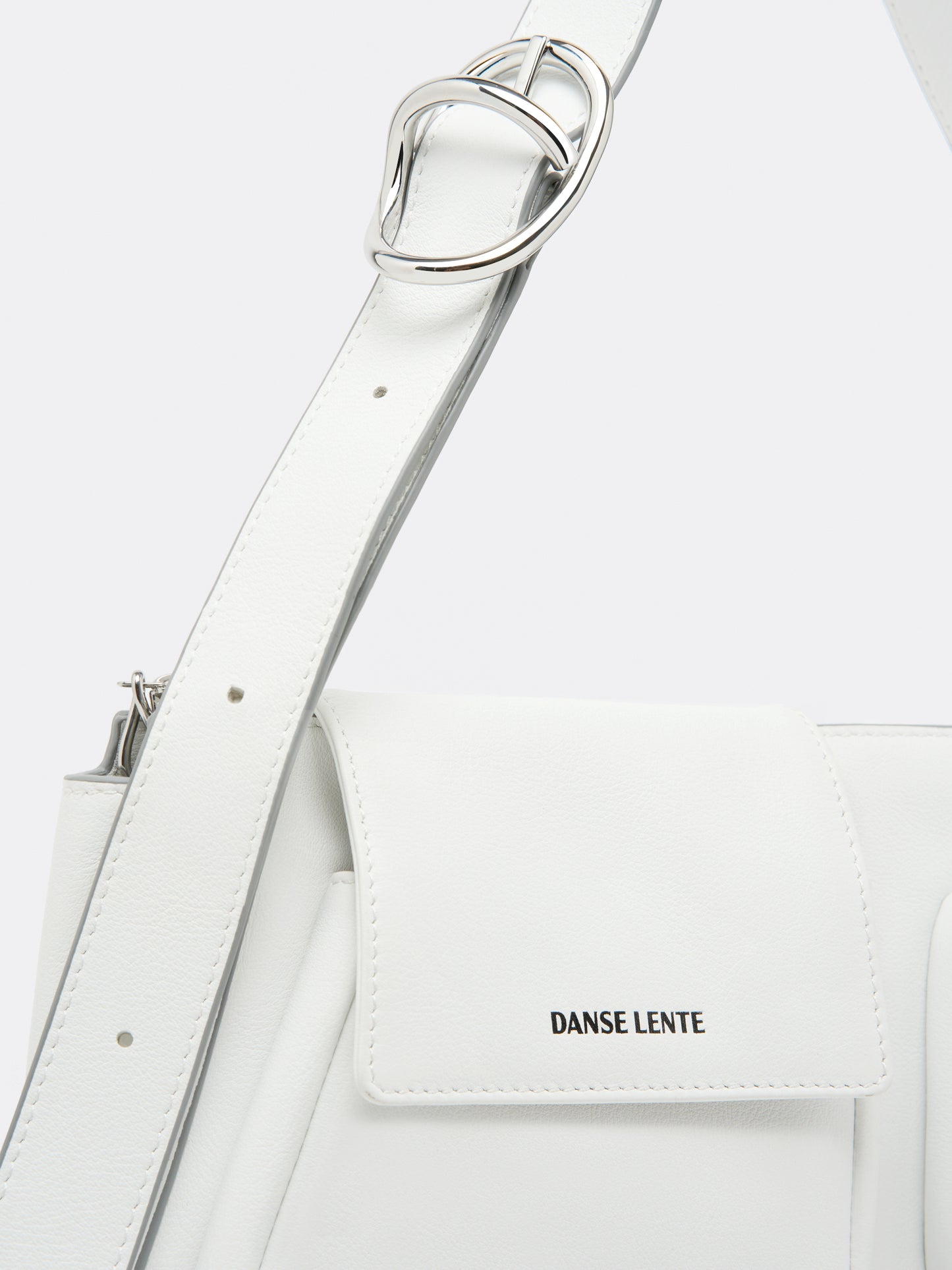 Duo Pocket Shoulder Bag - White