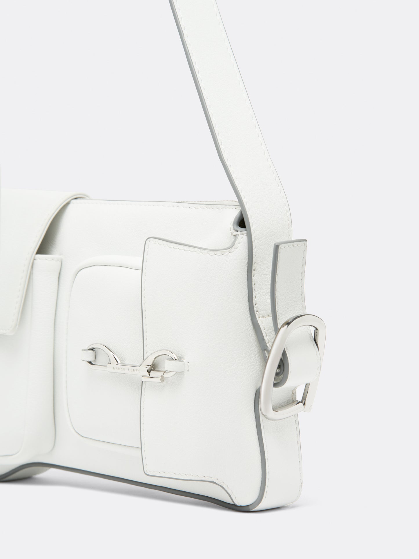 Duo Pocket Shoulder Bag - White
