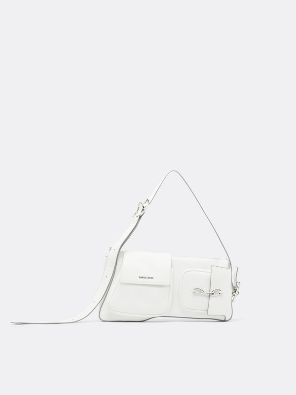 Duo Pocket Shoulder Bag - White