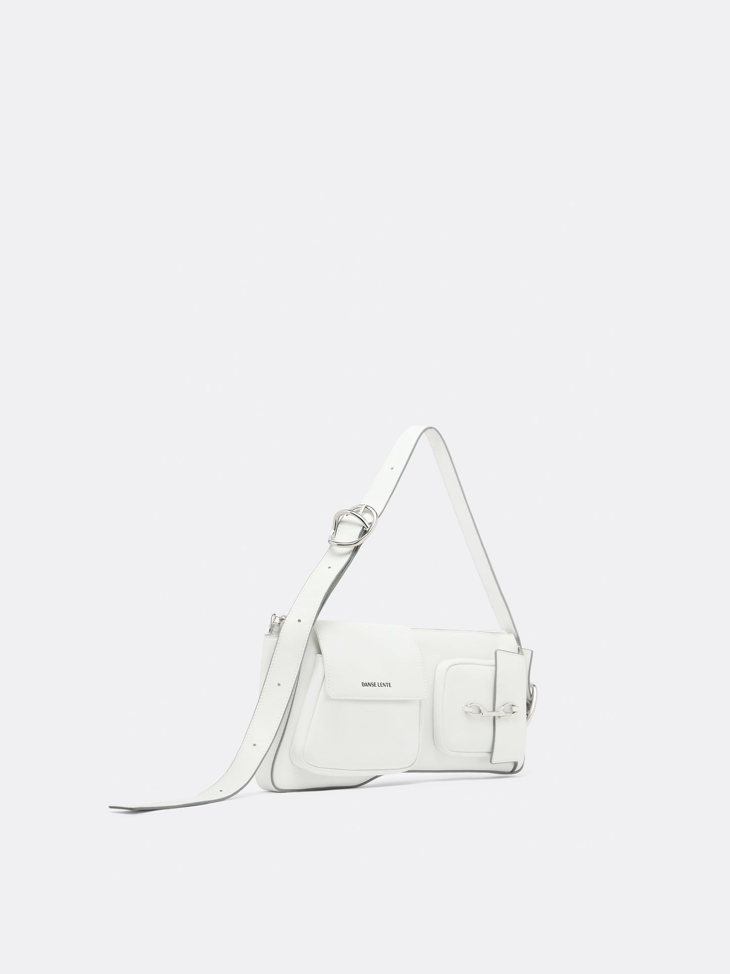 Duo Pocket Shoulder Bag - White